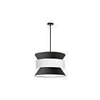 Suspendu à LED Dainolite Questa QUA-244P-BK-WH 240W 4-Lumières Noir