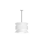 Suspendu à LED Dainolite Questa QUA-244P-WH 240W 4-Lumières Blanc