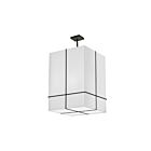 Suspendu Dainolite RAQ-184P-MB-WH Raquel 4-Lumières Blanc 240W