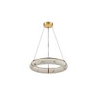 Dainolite RBN-2360LEDP-AGB-ALB Reuben 1-lumière 56W Imitation albâtre LED Suspendu