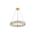Dainolite RBN-2768LEDP-AGB-ALB Reuben 1-lumière 63W Imitation albâtre LED Suspendu