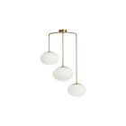 Dainolite RCL-323P-AGB Rachel 3-lumières 180W Blanc Suspendu