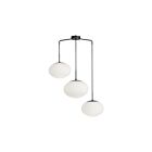 Dainolite RCL-323P-MB Rachel 3-lumières 180W Blanc Suspendu