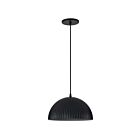 Dainolite REM-121P-MB-MB Remy 1-lumière 60W Noir mat LED Suspendu