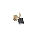 Dainolite RHS-1W-MB-AGB Rhoswen 7W 1-Lumière Noir mat Applique murale