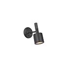 Dainolite RHS-1W-MB Rhoswen 7W 1-Lumière Noir mat Applique murale