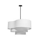 Dainolite ROR-244P-MB-WH Rory 4-lumières 240W Blanc LED Suspendu