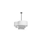 Dainolite ROR-244P-MB-WH Rory 4-lumières 240W Blanc LED Suspendu