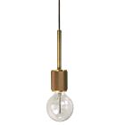 Mini suspendus Dainolite RSW-41P-AGB Roswell 1-Lumière 60W Laiton vieilli