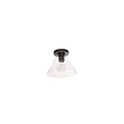 Plafonnier LED Dainolite Roswell RSW-91FH-MB-CLR 1-lumière 60W noir mat