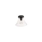 Plafonnier LED Dainolite Roswell RSW-91FH-MB-CLR 1-lumière 60W noir mat