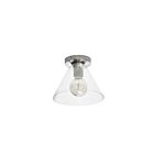 Plafonnier encastré incandescent Dainolite RSW-91FH-SC-CLR Roswell 1-Lumière 60W Chrome satiné