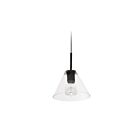 Suspendu LED Dainolite Roswell RSW-91P-MB-CLR 1-lumière 60W noir mat