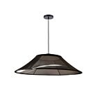 Dainolite RXE-3025LEDP-BK Roxanne 1-lumière 25W Noir LED Suspendu