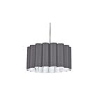 Suspendu tambour LED Dainolite SAN244-PC-835 Sandra 4-Lumières 400W Chrome poli