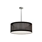 Suspension LED à tambour fendu Dainolite SDLED-20P-BK séries Slit Drum 1-lumière Noir 22w