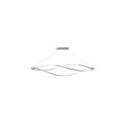 Suspendu LED Horizontal Dainolite SEL-72HP-SC séries Seli 3-lumières Chrome satiné 52.5w