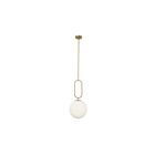 Suspendu à LED Dainolite Simone SIM-121P-AGB 60W 1-Lumière Laiton vieilli