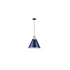 Suspendu incandescent Dainolite Sonus SNS-141P-CB-AGB 1-lumière 100W bleu cobalt