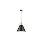 Suspendu incandescent Dainolite Sonus SNS-141P-MB-AGB 1-lumière 100W noir mat