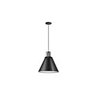 Suspendu incandescent Dainolite Sonus SNS-141P-MB 100W 1-Lumière noir mat