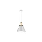 Suspendu incandescent Dainolite Sonus SNS-141P-MW-AGB 1-lumière 100W blanc mat