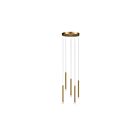 Dainolite SNY-125P-AGB Sanya 5-lumières 300W Laiton vieilli Suspendu