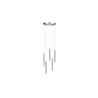 Dainolite SNY-125P-PC Sanya 5-lumières 300W Chrome poli Suspendu