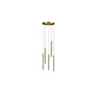 Dainolite SNY-1815LEDP-AGB Sanya 5-lumières 15W Laiton vieilli Suspendu
