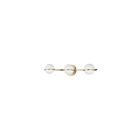 Vanité halogène Dainolite Sofia SOF-233W-AGB 75W 3 lumières laiton vieilli