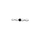 Vanité halogène Dainolite SOF-324W-MB Sofia 4-Lumières 100W Noir mat