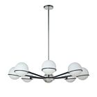 Lustre halogène Dainolite Sofia SOF-388C-MB-PC 320W 8 lumières