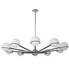 Lustre halogène Dainolite Sofia SOF-5010C-MB-PC 400W 10 lumières