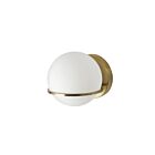 Applique murale halogène Dainolite Sofia SOF-61W-AGB 40W 1 lumière laiton vieilli