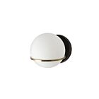 Applique murale halogène Dainolite Sofia SOF-61W-MB-AGB 40W 1 lumière noir mat et laiton vieilli
