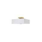Plafonnier semi encastré incandescent Dainolite Seren SRN-143SF-AGB-WH 18W 3-Lumières blanc