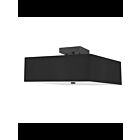 Plafonnier semi encastré incandescent Dainolite Seren SRN-143SF-MB-BK 18W 3-Lumières noir