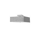 Plafonnier semi encastré incandescent Dainolite Seren SRN-143SF-PC-GRY 18W 3-Lumières gris