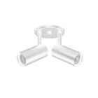Dainolite STY-72SPT-MW Stanly 2-lumières 100W Blanc mat LED Lampe sur rail
