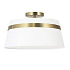 Plafonnier Semi Encastré LED Dainolite Symphony SYM-153SF-AGB-WH 3-lumières 180W blanc