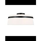 Plafonnier Semi Encastré LED Dainolite Symphony SYM-153SF-MB-WH 3-lumières 180W blanc