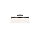 Plafonnier Semi Encastré LED Dainolite Symphony SYM-153SF-MB-WH 3-lumières 180W blanc