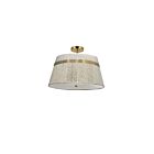 Dainolite SYV-153SF-AGB-NAT Sylvie 3-Lumières 180W Blanc LED Plafonnier semi encastré