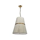 Dainolite SYV-183P-AGB-NAT Sylvie 3-lumières 180W Blanc LED Suspendu
