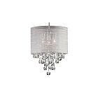 Suspendu tambour LED Dainolite TAH-153P-PC Tahnee 3-Lumières 180W Chrome poli