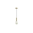 Suspendu incandescent Dainolite Tara TAR-61P-AGB-WH 60W 1 lumière laiton vieilli