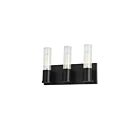 Vanité incandescence Dainolite TBE-123W-MB Tube 3-Lumières Noir mat 180W
