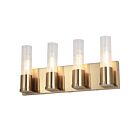 Vanité incandescence Dainolite TBE-174W-AGB Tube 4-Lumières Laiton vieilli 240W