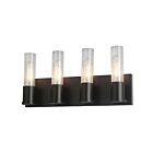 Vanité incandescence Dainolite TBE-174W-MB Tube 4-Lumières Noir mat 240W