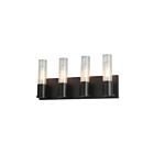 Vanité incandescence Dainolite TBE-174W-MB Tube 4-Lumières Noir mat 240W